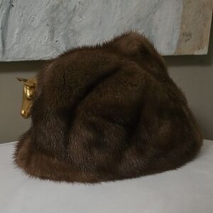 Luxurious Mink Derby Style Fur Hat